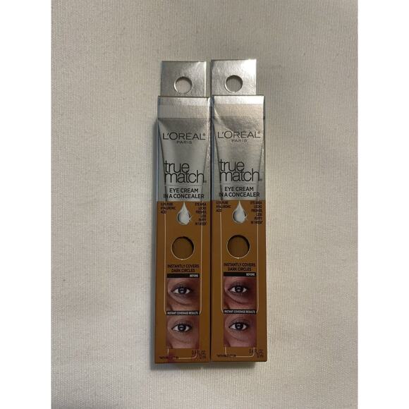 Lot 2 L'oreal True Match Eye Cream in a Concealer for Dark Circles # N7-8 Dark - Picture 1 of 2